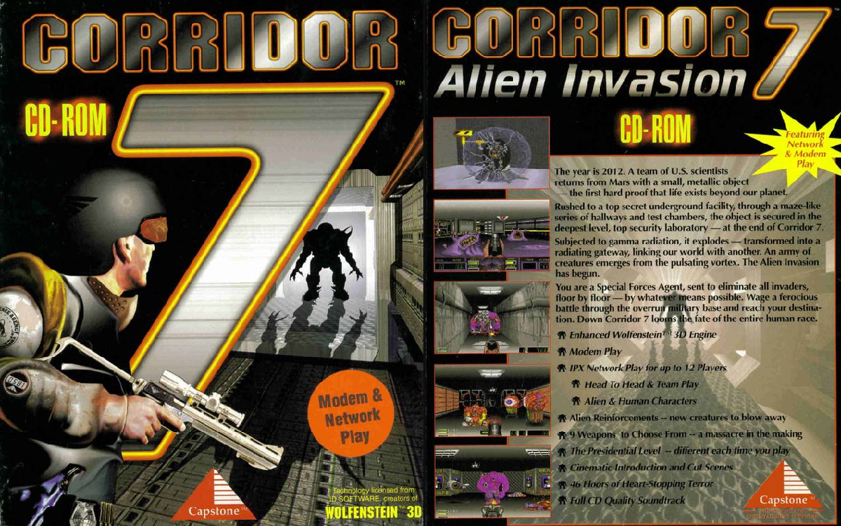 Corridor 7 Alien Invasion (based on Wolfenstein 3D technology) - PC Big Box - EUR - Jeux vidéo