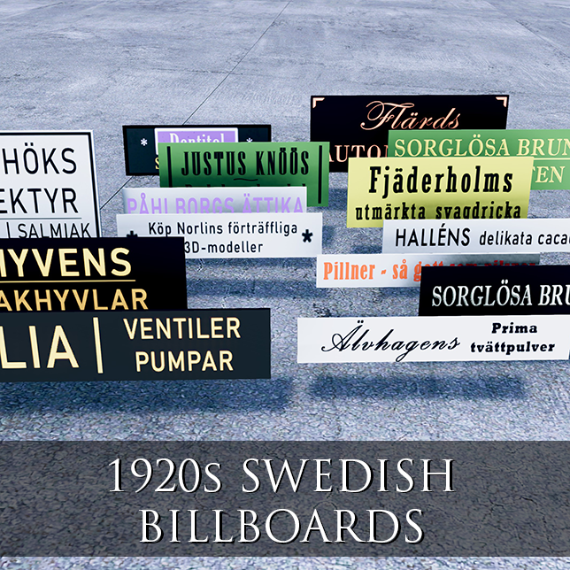1920s Swedish Billboards