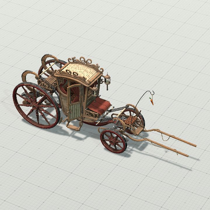Wodden Stylised Carriage