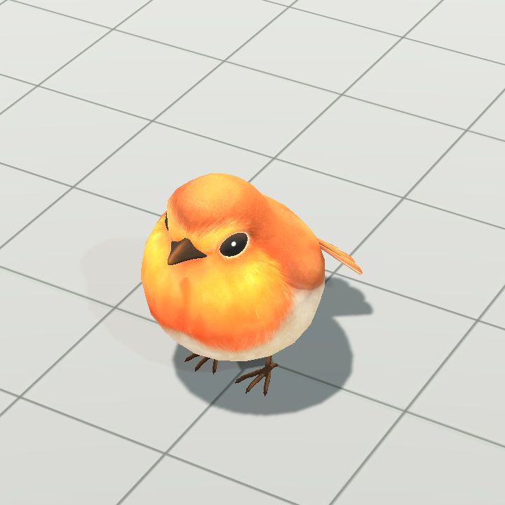 Bird - Orange (animated robin)