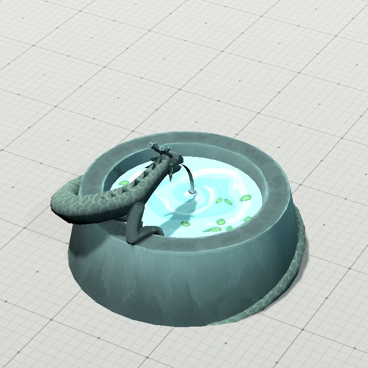 TeaScroll Clubhouse - Fountain Prop