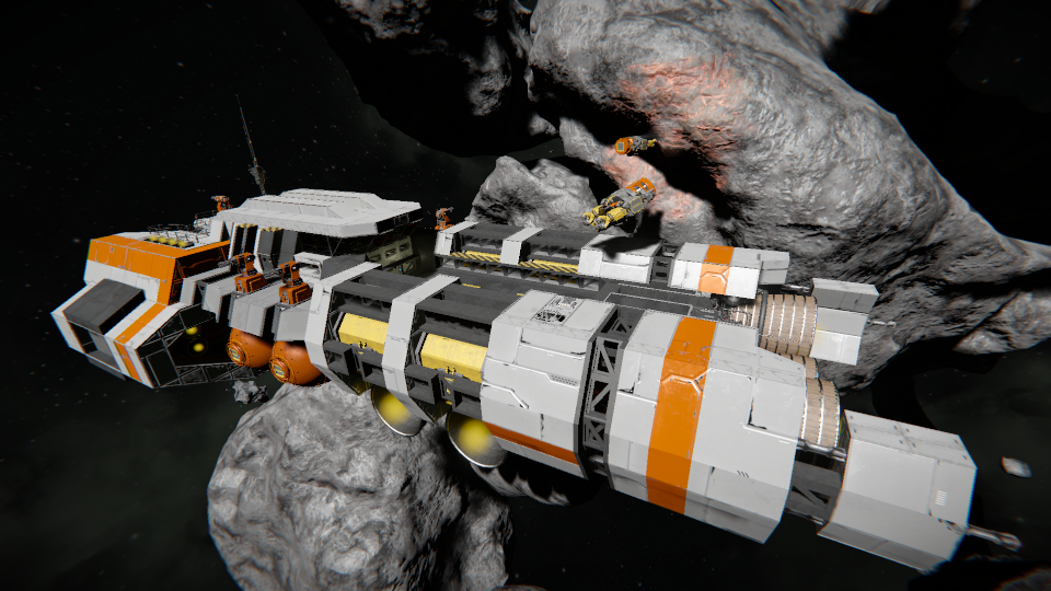Mining barge