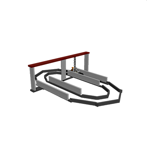 Trackers train simulator