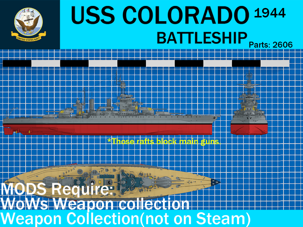 USS Colorado 1944 artist version(with mod)