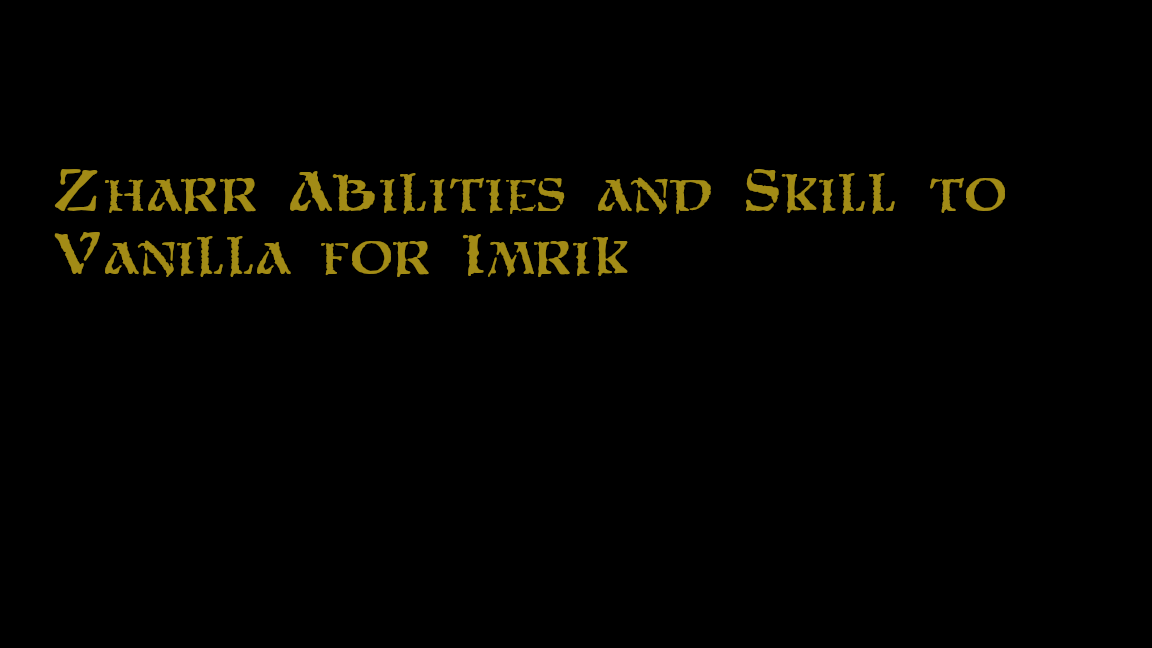Imrik and Cathay Referance as Skill and ability