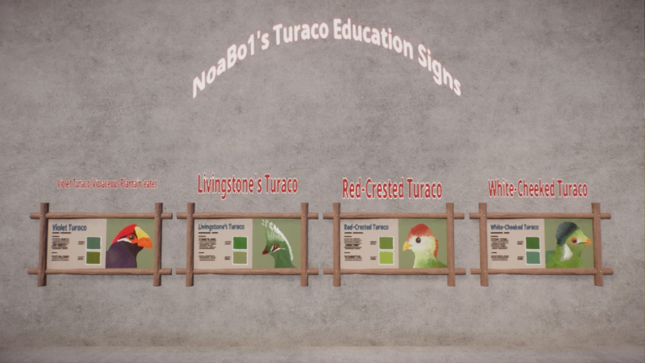 Turaco Education Signs by NoaBo1