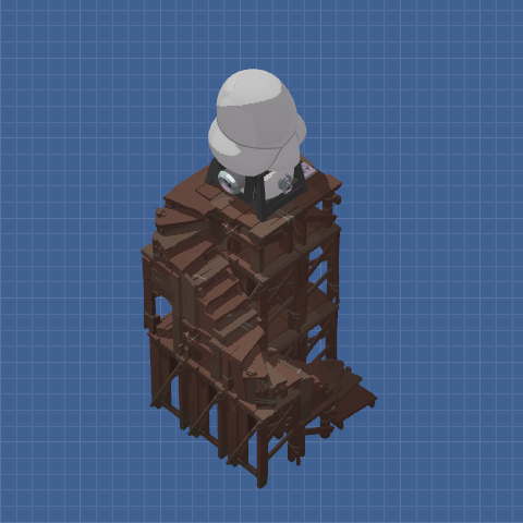 Simple Wooden Air Filter Tower