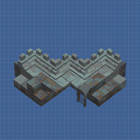 cross fortress exterior wall  No.1