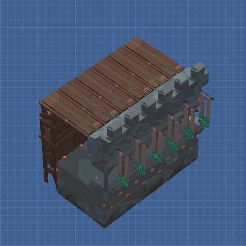 PPVC - fortress wall(2m+3m)