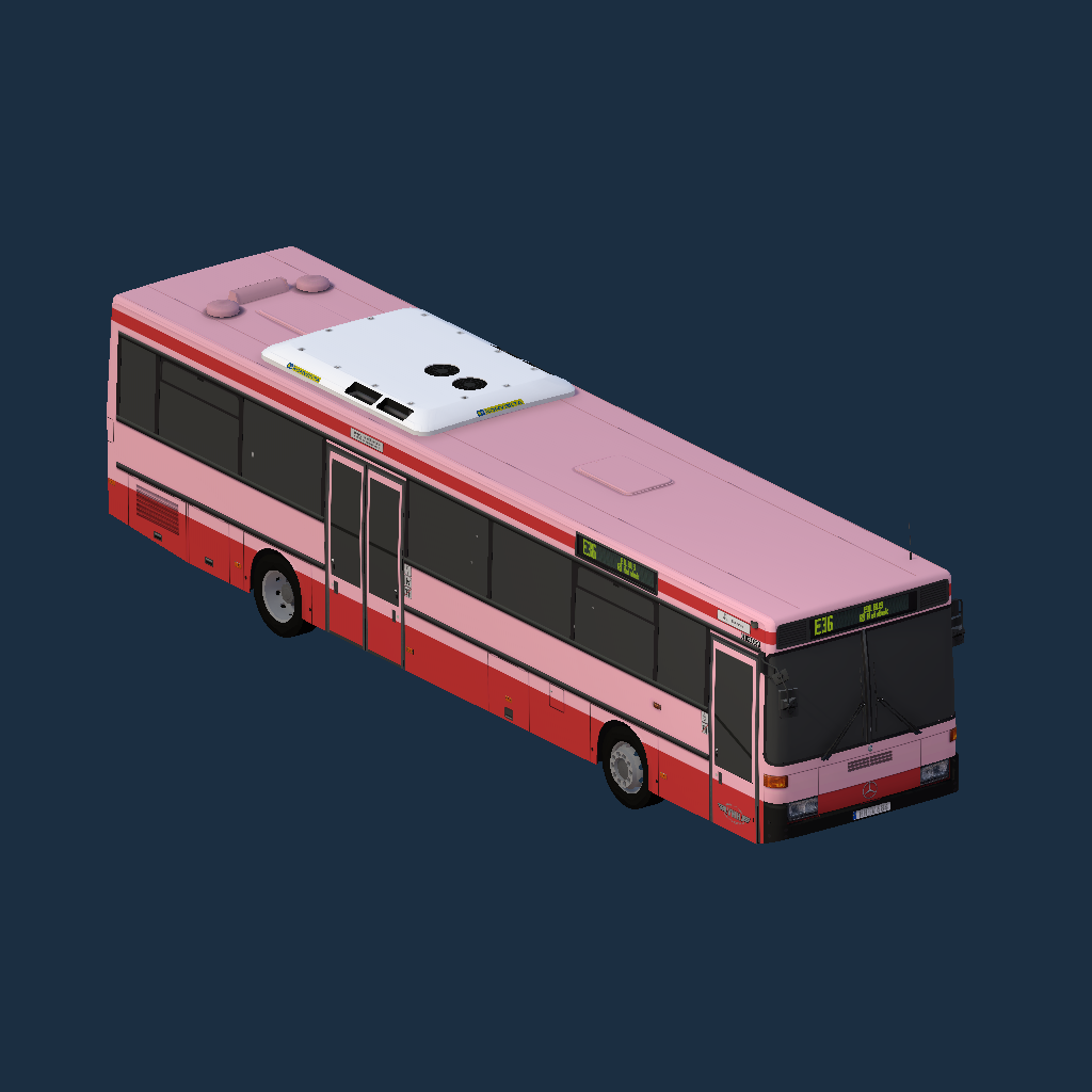 MB O 407 - VHH Rot-Rosa - halbverglast Ver. 2