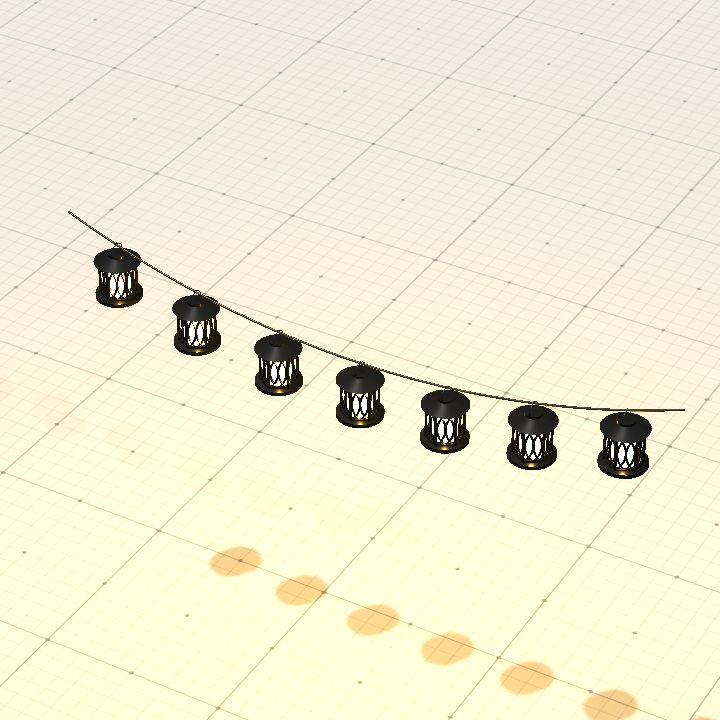 String of lanterns