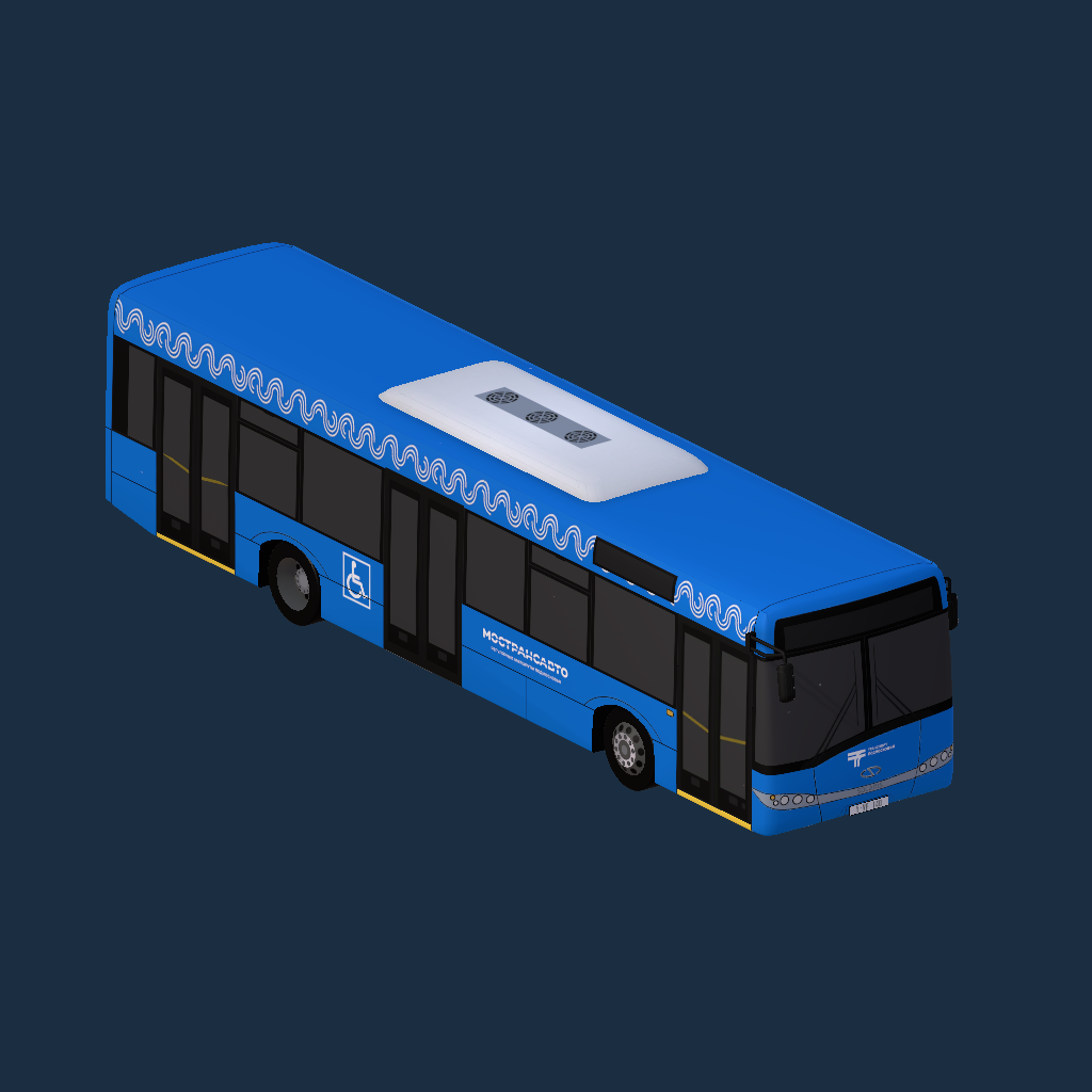 Solaris Urbino 12 (3 doors) [Moscow region] Ex-Moscow (Blue)