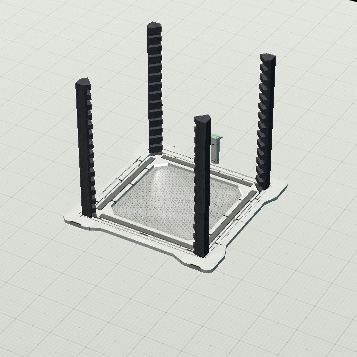 Sci-fi elevator bottom