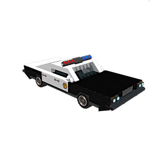 Old American Police Car