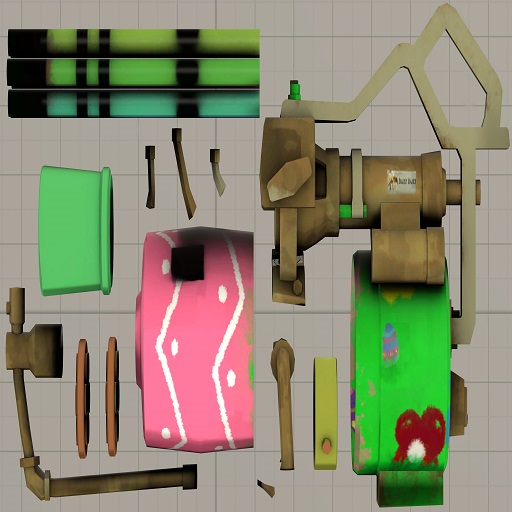 Team Fortress 2 Enhanced Minigun [(Easter Day Edition) Prop]