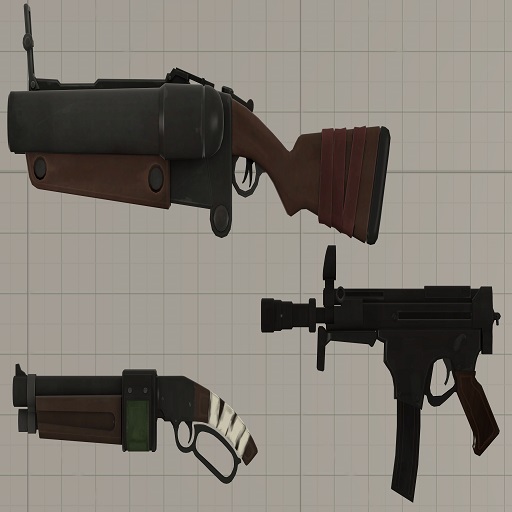 Team Fortress 2 Enhanced Small Weapons Pack #24 (Props)