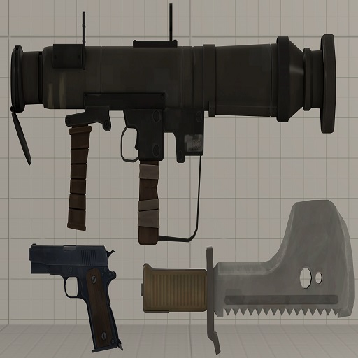 Team Fortress 2 Enhanced Small Weapons Pack #25 (Props)