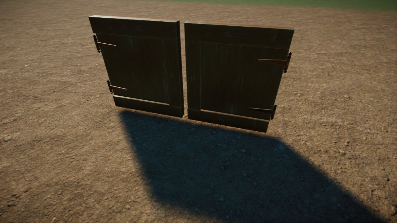 Usable ranch door