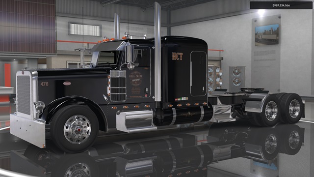 Hell Creek Trucking skin for SCS and Rollin Peterbilt 389. All Cabs