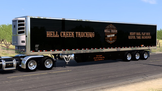 Hell Creek Trucking trailer skin pack for the SCS Box Trailer