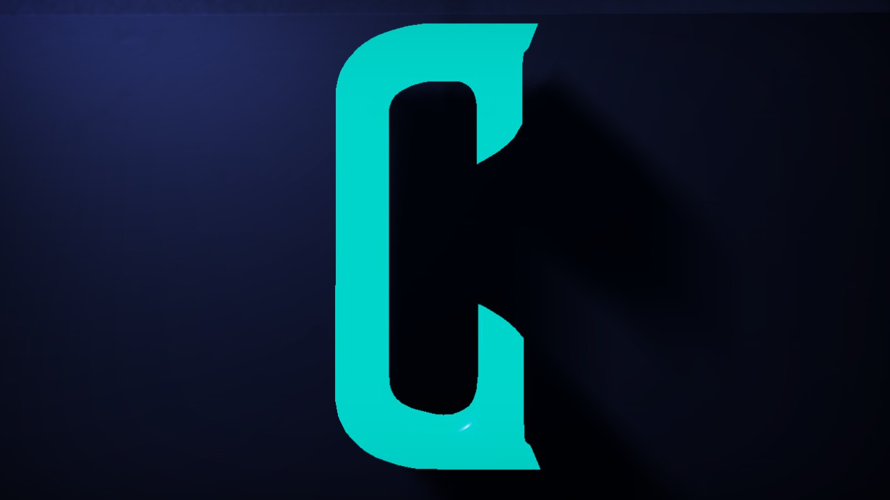 Stanford Font Letter C 85cm Lit Flexicolor.