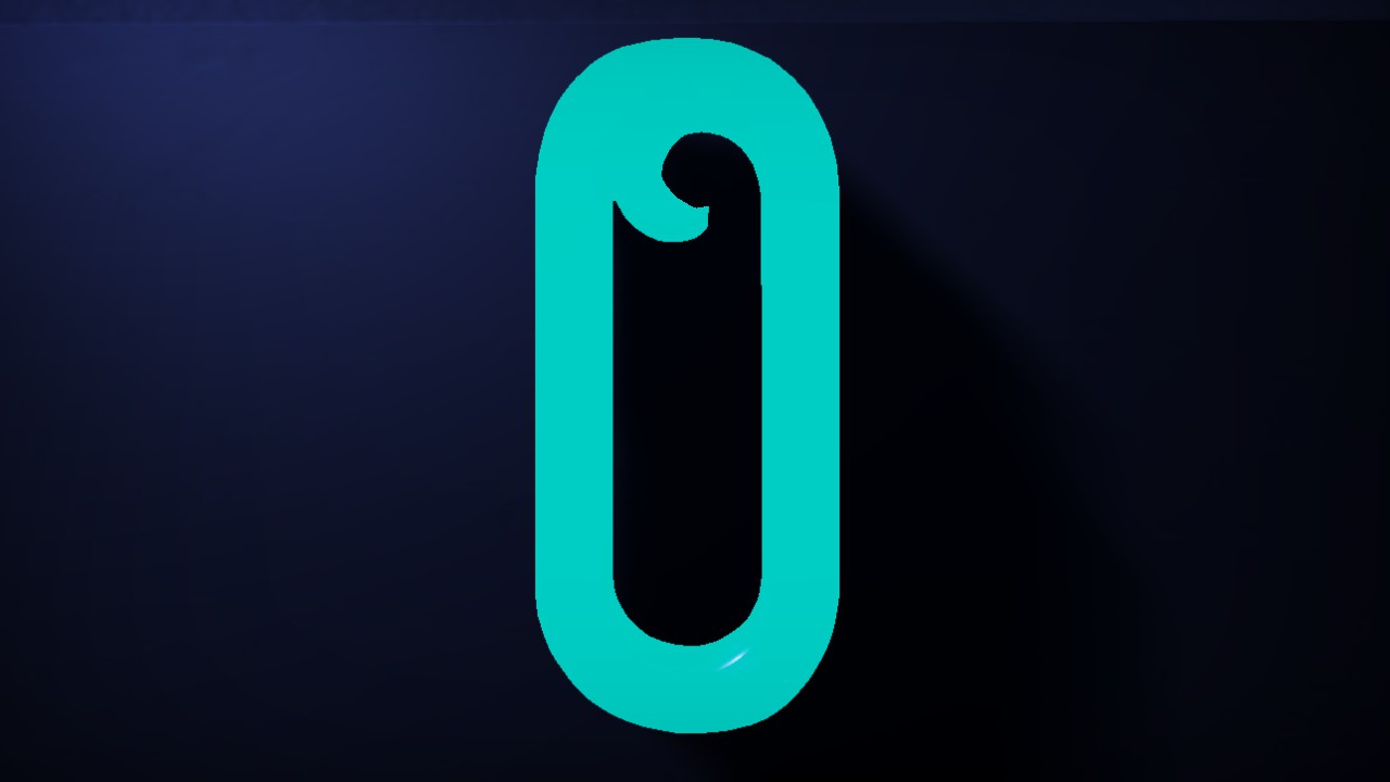 Stanford Font Letter O 85cm Lit Flexicolor.