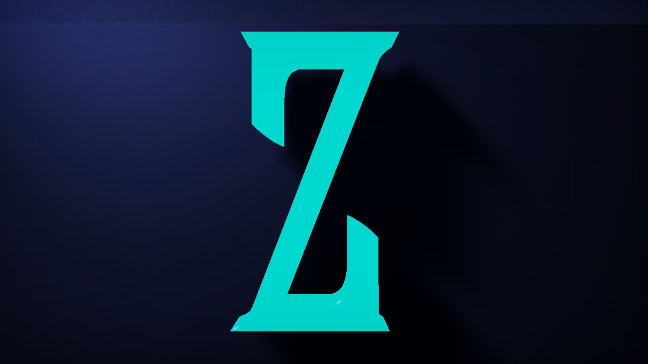 Stanford Font Letter Z 85cm Lit Flexicolor.