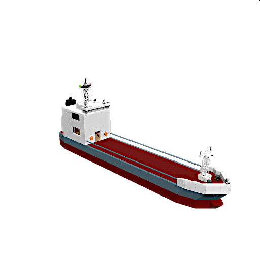 Cargo Ship With Living Quarters