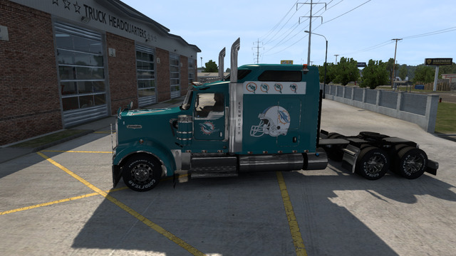 Miami Dolphins Kenworth W900