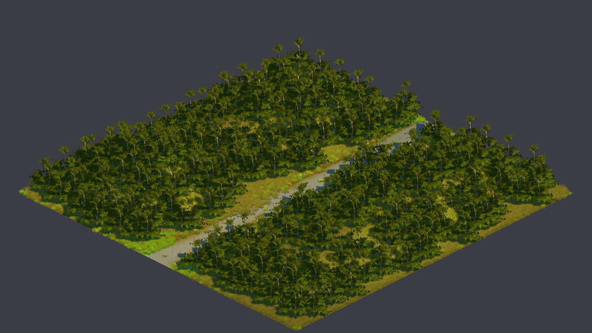 miniwar forest road straight hills.tile
