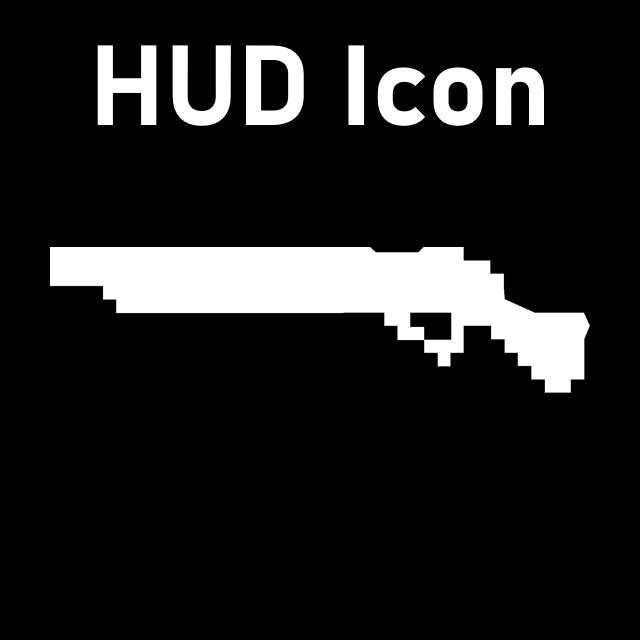 Blood - Sawed-off Shotgun HUD Icon (Spas Shotgun)
