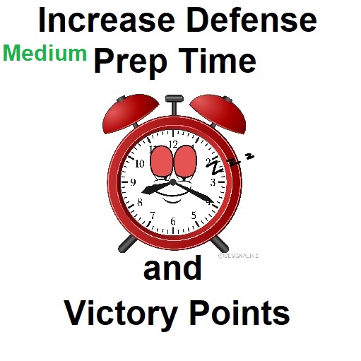 Increase Dynamic Campaign Defense Prep Time (Medium Version 8-12 mins) and Increase Victory Point Total (1500 Victory Points)