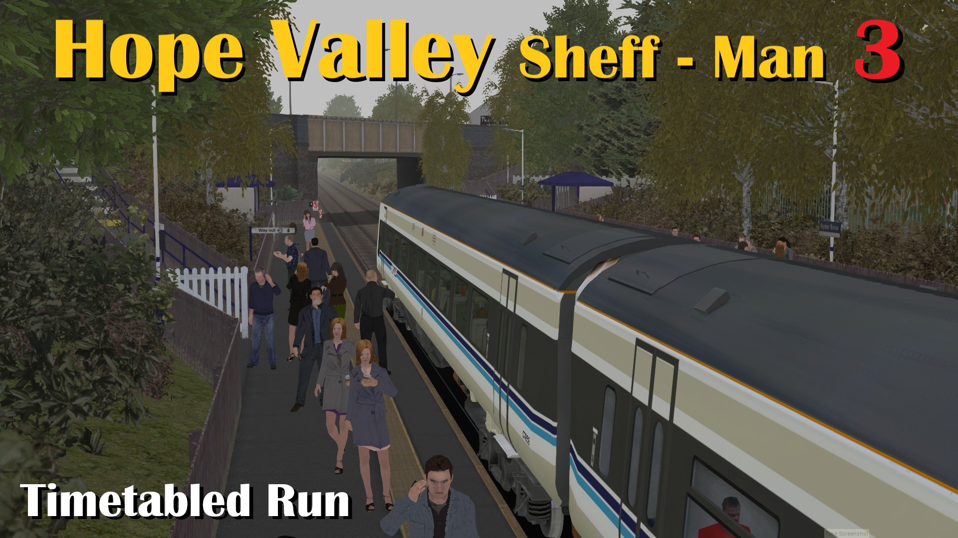 N.S1073 Hope Valley Line - Timetabled Manchester Piccadilly to Rose Hill Marple