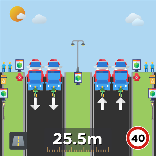 惠来新式绿化带公路双向4车道