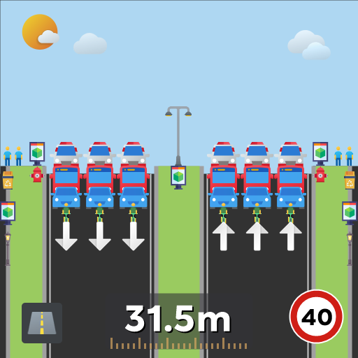 惠来新式绿化带公路双向6车道
