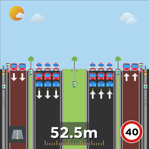 惠来大道双向6车道+4BUS
