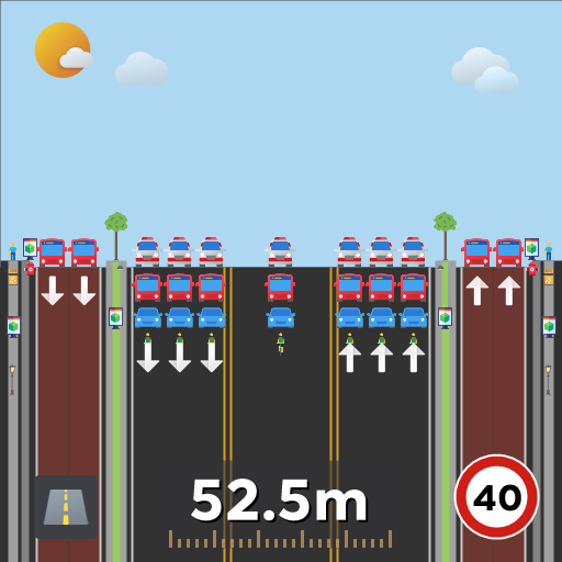 惠来大道双向6车道H道+4BUS