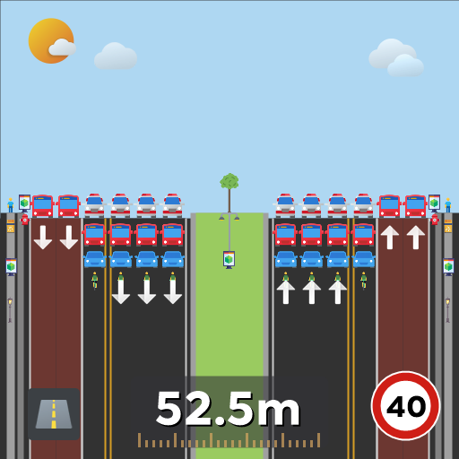 惠来大道双向6车道K道+4BUS