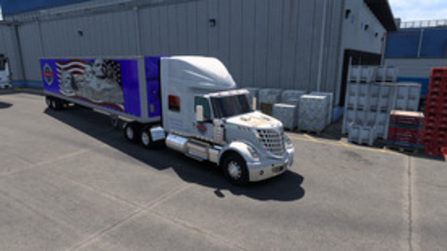 Presidents Day International Lonestar truck and trailer