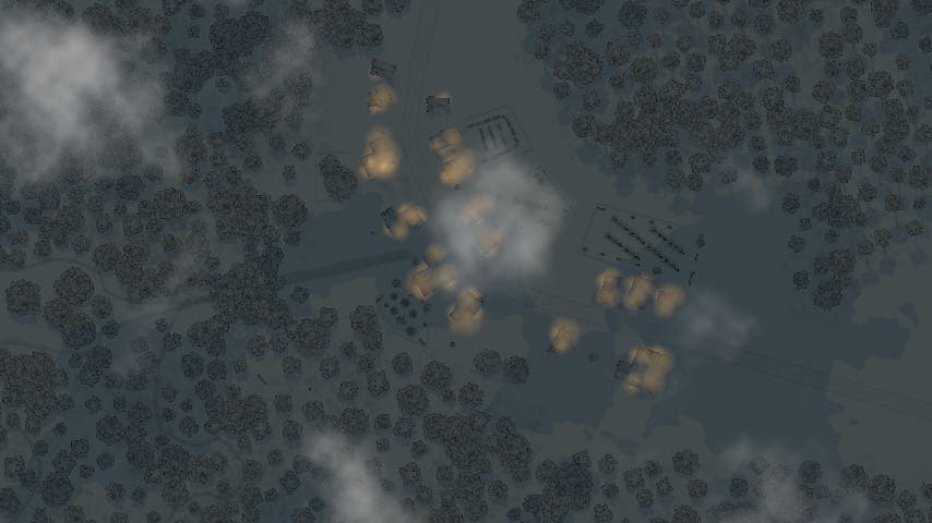 Village on fire