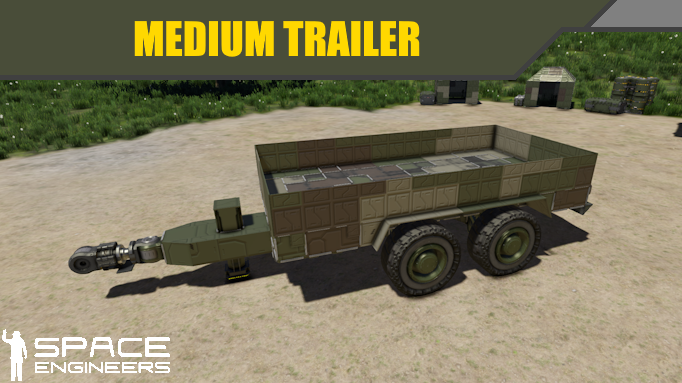 Towed Trailer Medium Military