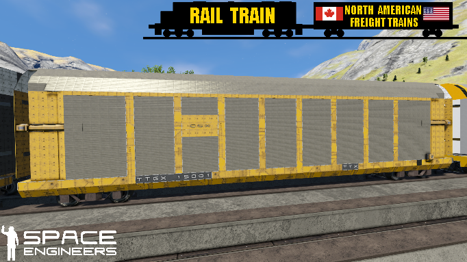Rail Train CSX Autorack