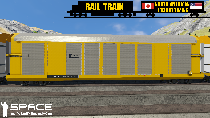 Rail Train NS Autorack
