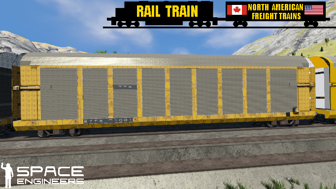 Rail Train TTX Autorack Weathered