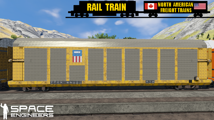 Rail Train UP Autorack