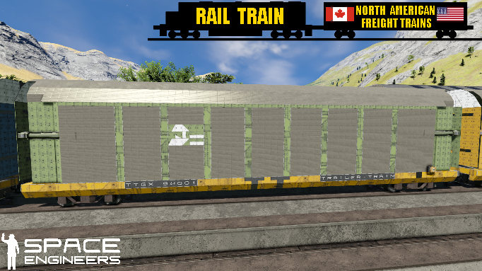 Rail Train BN Autorack