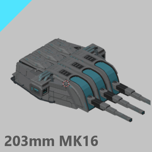 203 mm/55 RF Mk.16 (仿生学）