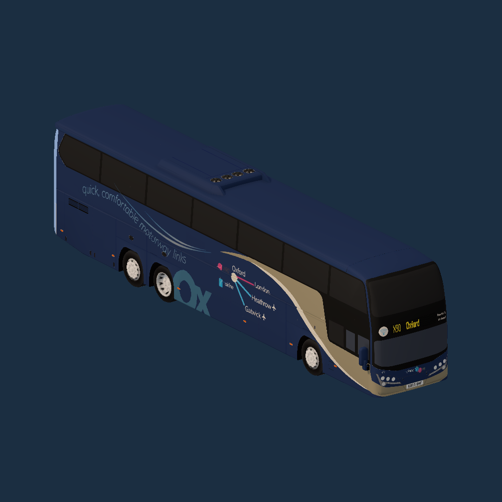 Volvo B11RT Plaxton Elite i 15m - Oxford  X90 - Oxford Display