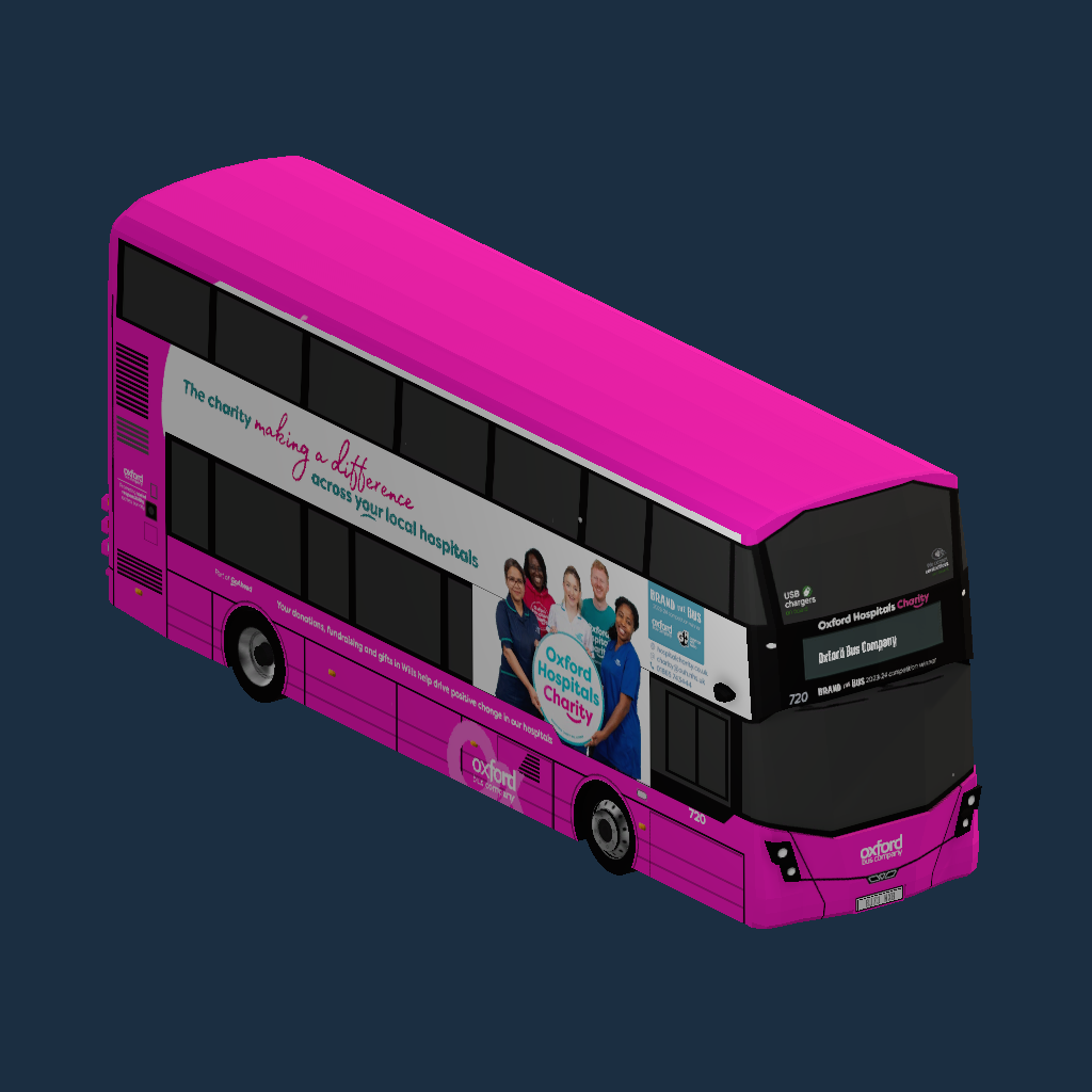 Wright StreetDeck Electroliner - Oxford Bus Company - Oxford Hospitals Charity Bus
