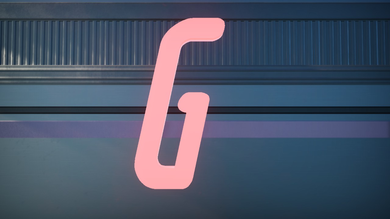 Hotel Motel Font Letter G 2m Lit Flexicolor
